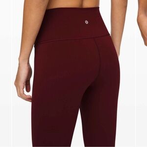 Lululemon Wunder Under Crop (High-Rise) *Full-On Luxtreme 21" Garnet